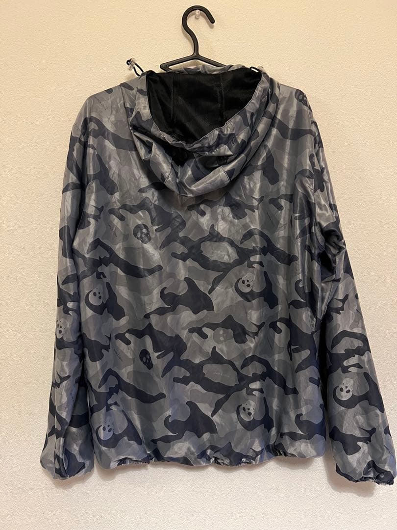 MARK&LONA ナイロンジャケットパーカー　カモフラ柄　50サイズ