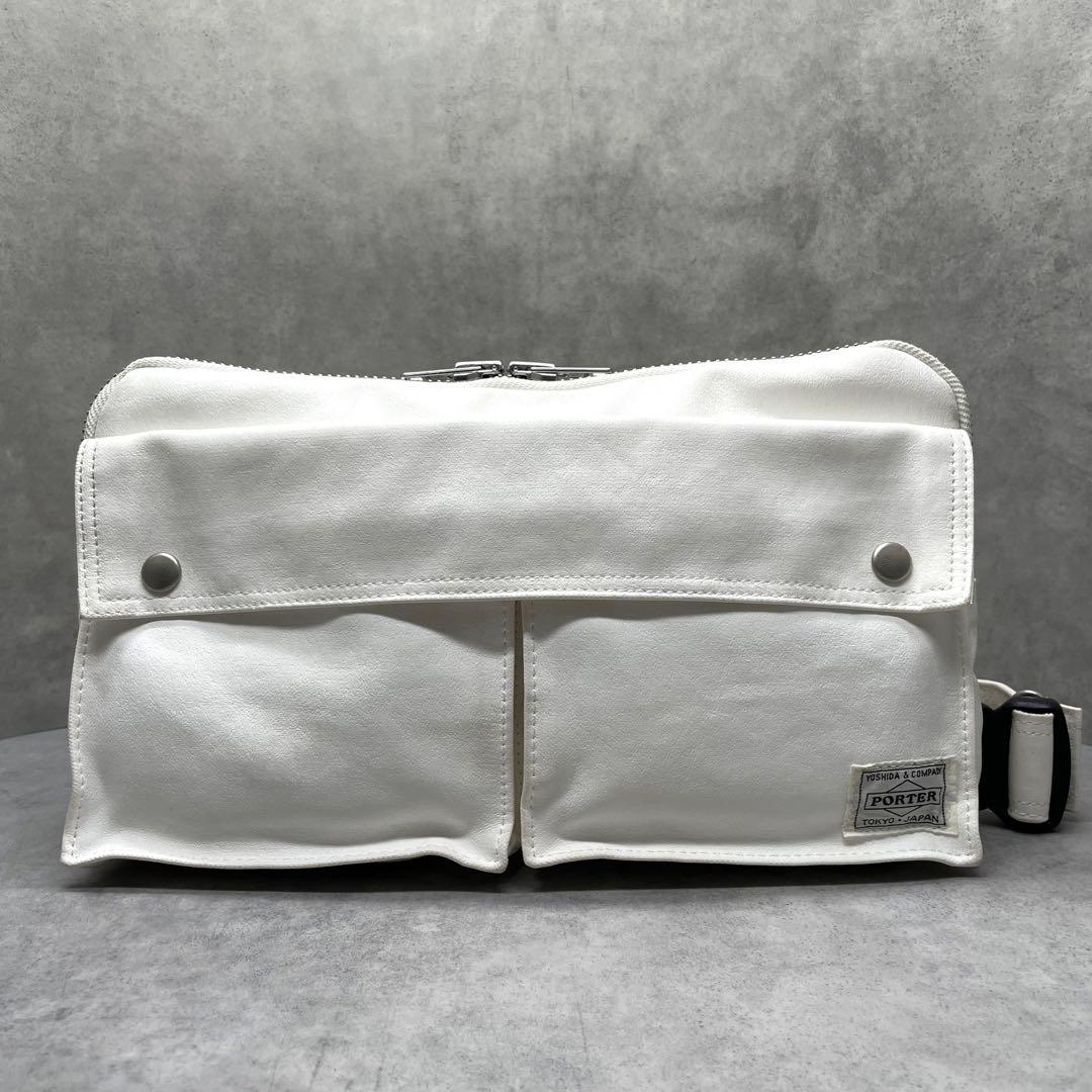 バッグ PORTER FREE STYLE Waist Bag White