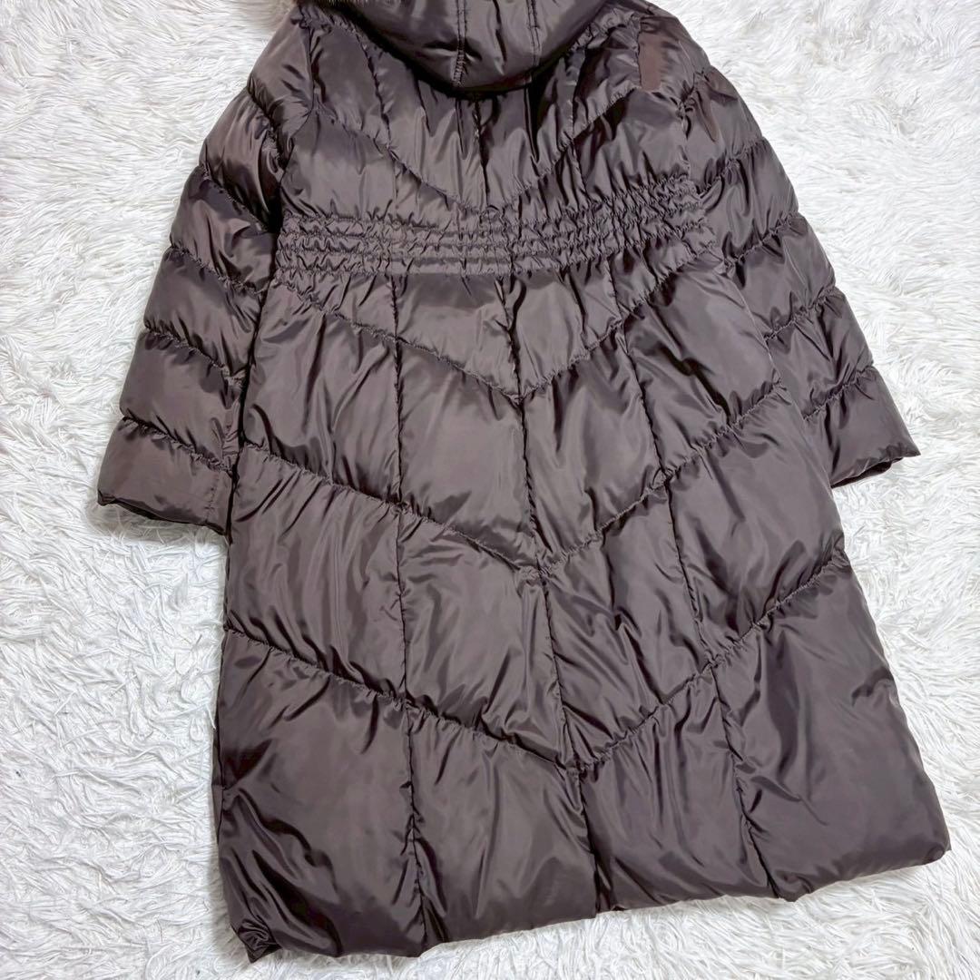 ちいBALMAIN ダウンコート ジャケット ブルーフォックスファー 美品