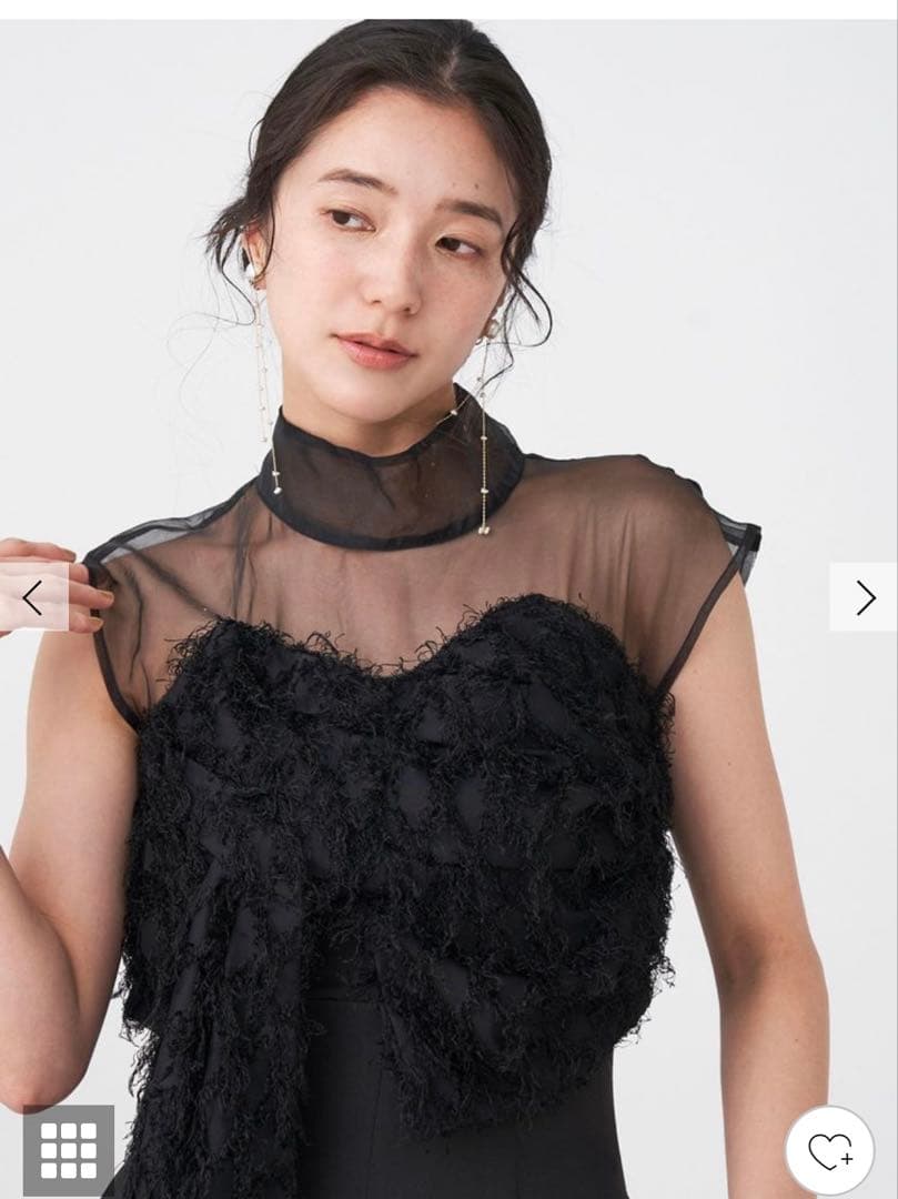 美品ラグナムーン　LADYカットジャガードベアパンツドレス