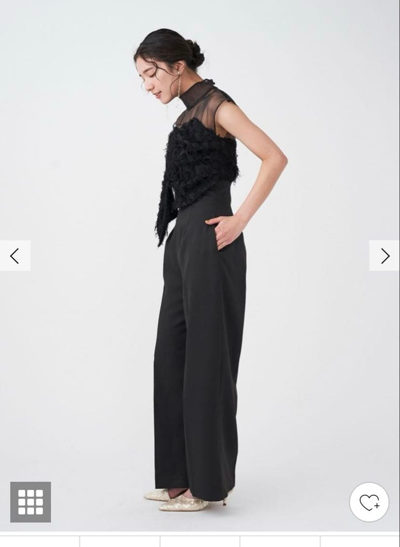 美品ラグナムーン　LADYカットジャガードベアパンツドレス