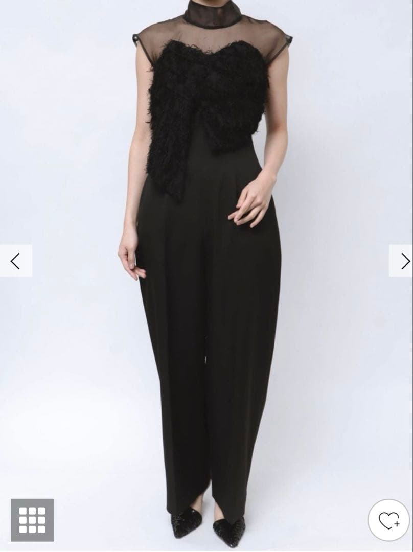 美品ラグナムーン　LADYカットジャガードベアパンツドレス