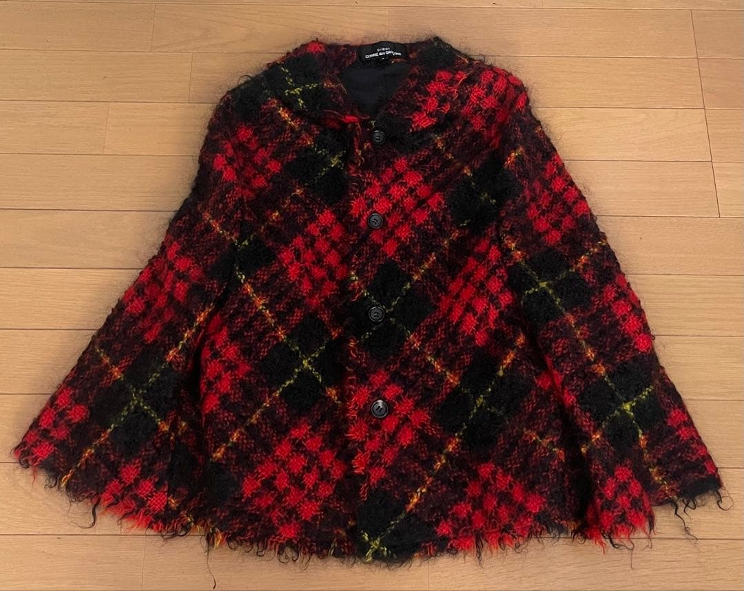 トリココムデギャルソン☆ モヘヤチェックジャケット