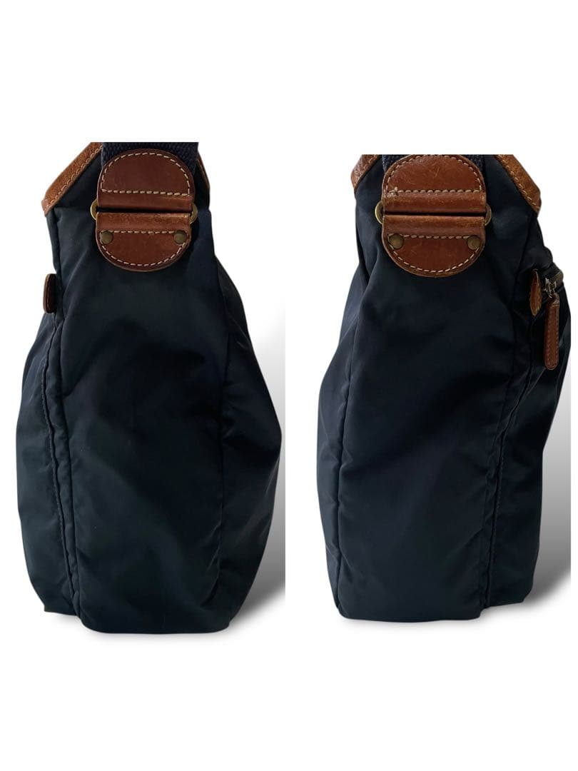 希少★フェリージ　メッセンジャーバッグ　ショルダーバッグ　ナイロン　ネイビー