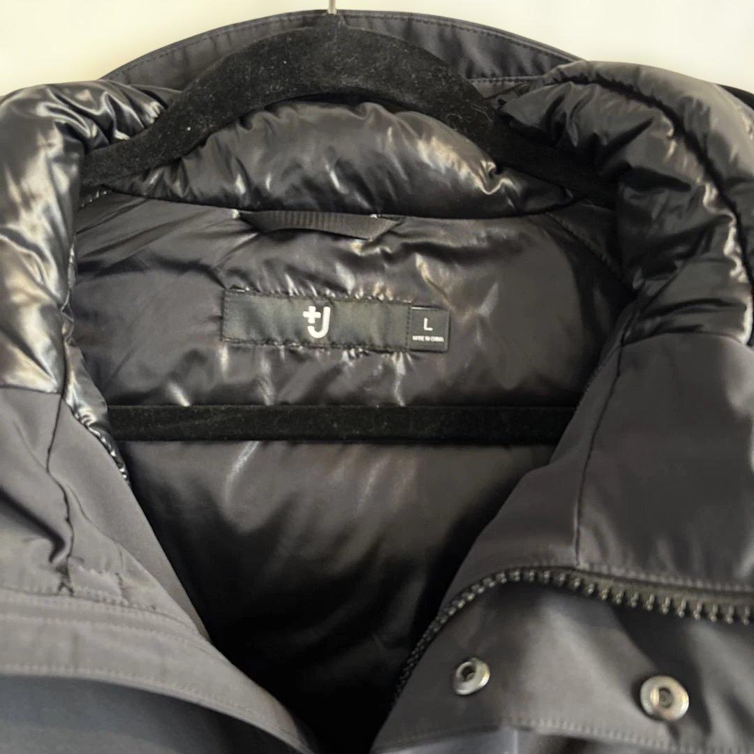 UNIQLO+J ハイブリッドダウンオーバーサイズパーカー ダークグレー　L