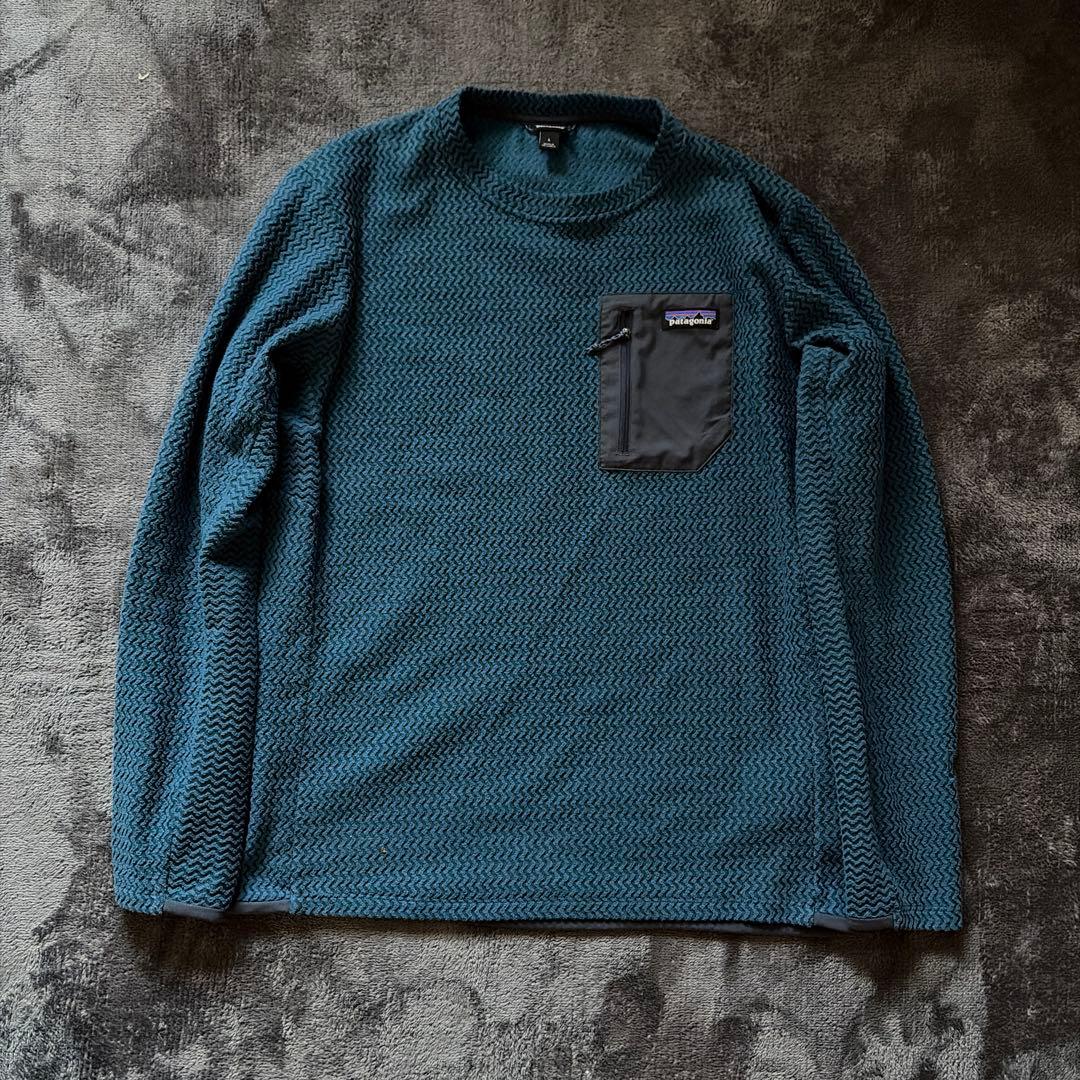 美品！patagonia パタゴニア R1 エア・クルー　青L CTRB