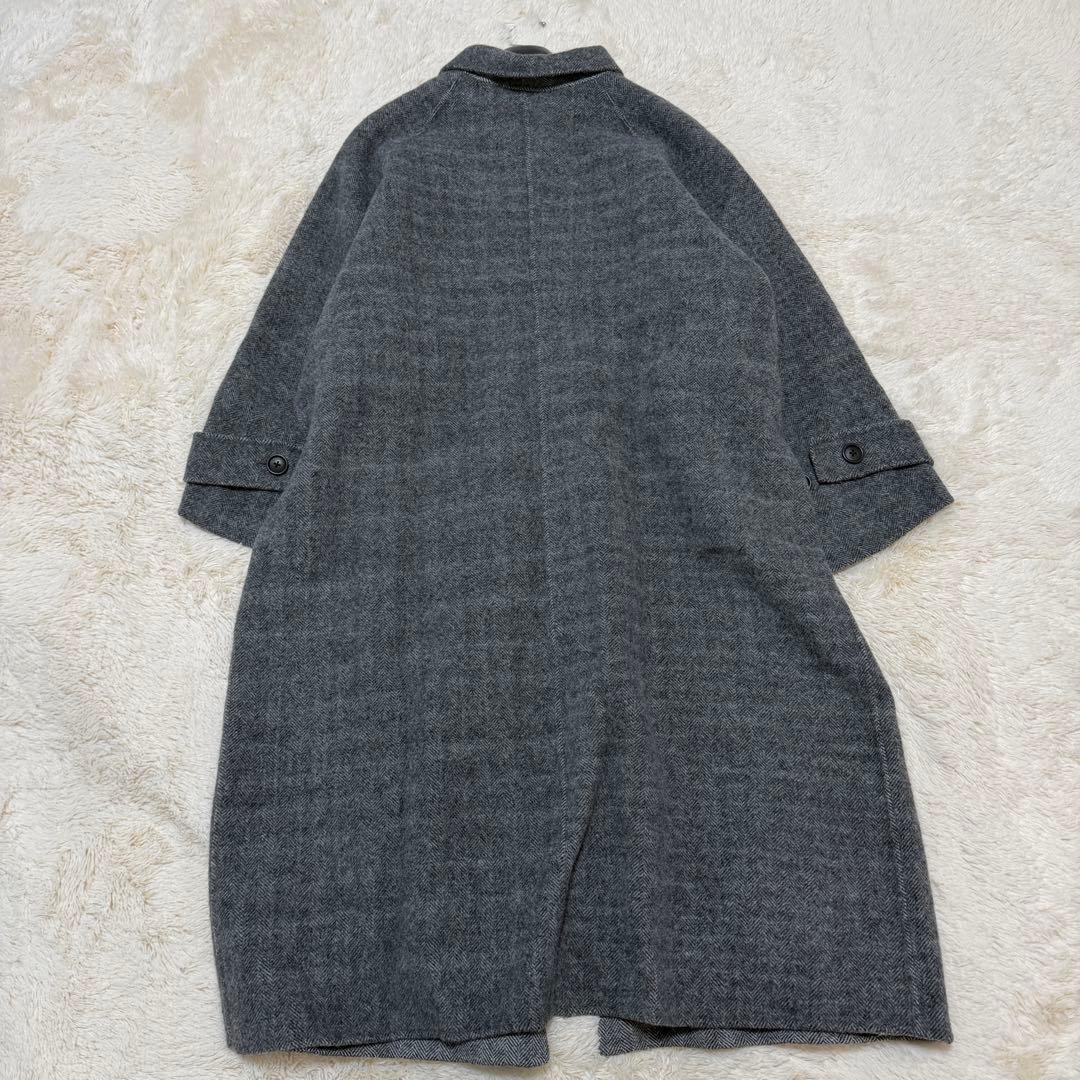 ビューティーアンドユース　ヘリンボーン　ウール　コート