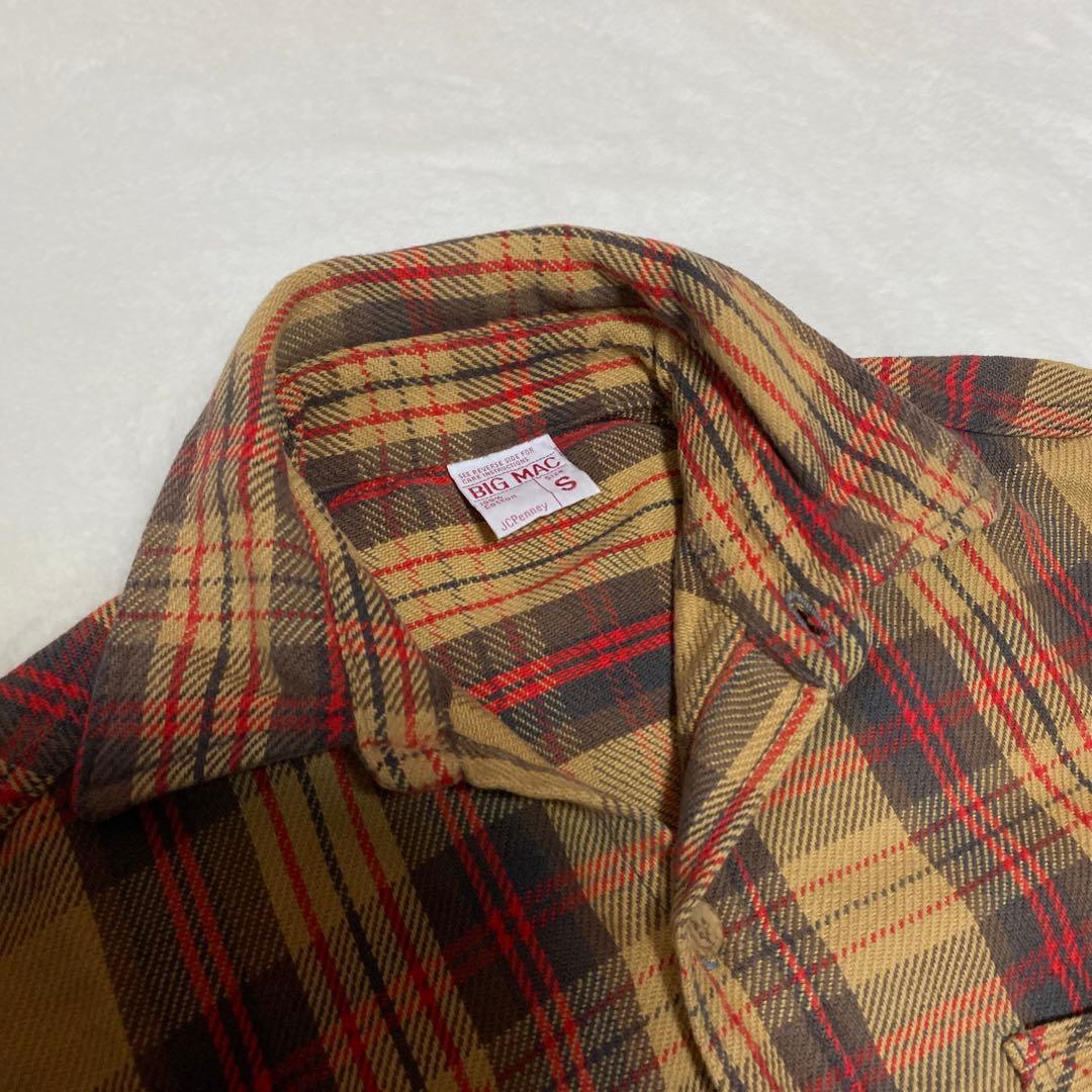 好配色　古着 70s BIG MAC ビッグマック チェックヘビーネルシャツ