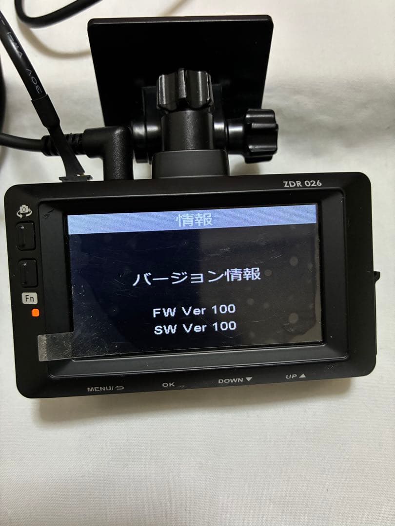 コムテック ZDR 026ドライブレコーダー前後カメラ　(129)