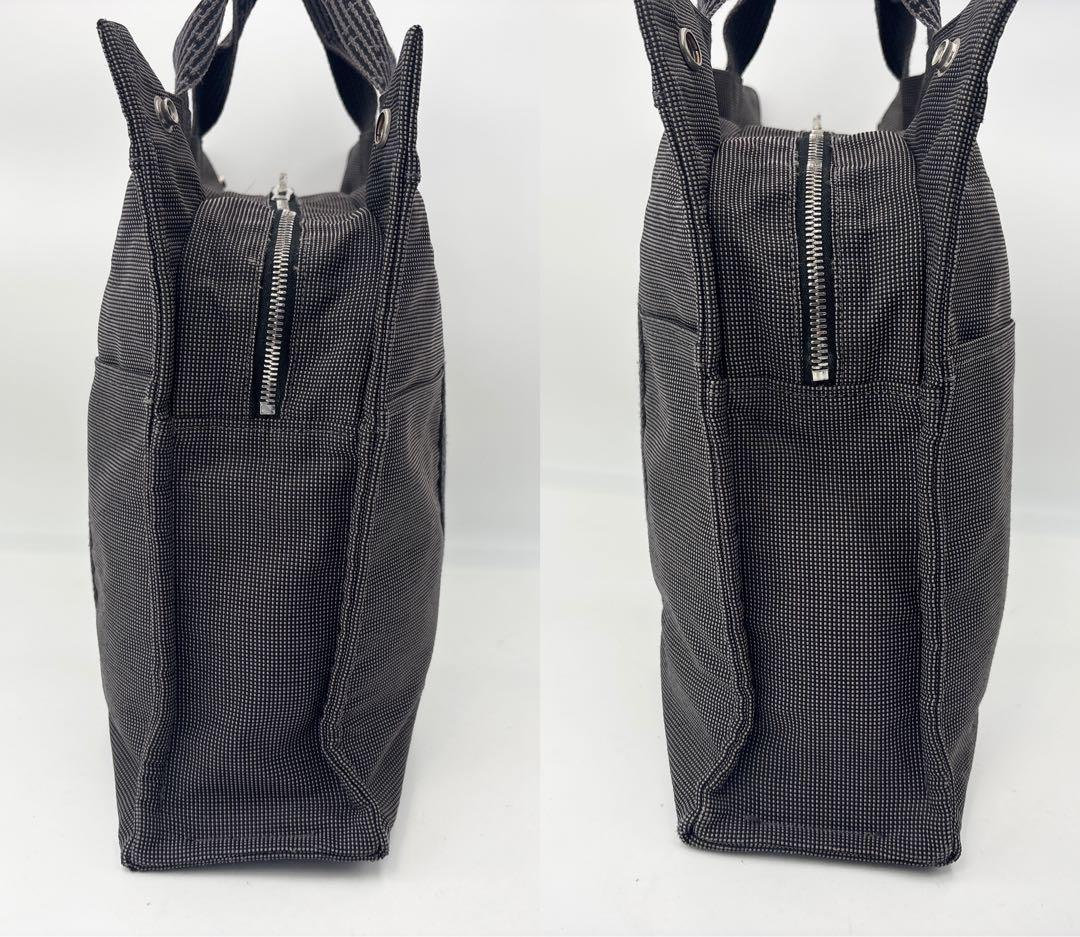 エルメス エールライン MM トートバッグ グレー系 鞄 カバン カデナ