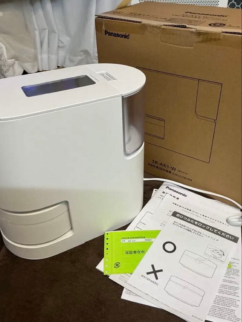 再値下げ Panasonic 自動計量IH炊飯器 SR-AX1-W 1回のみ使用