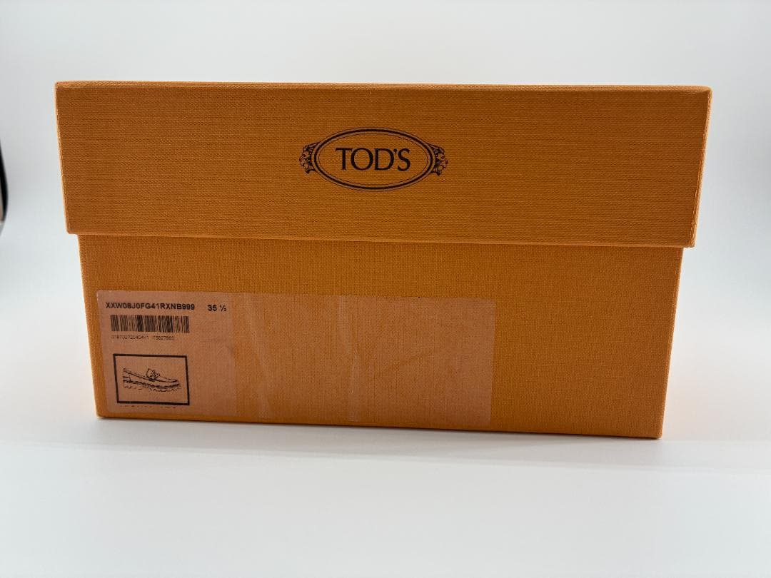 トッズ 厚底 レザー ローファー 黒 35.5 約22.5cm イタリア製鑑定済