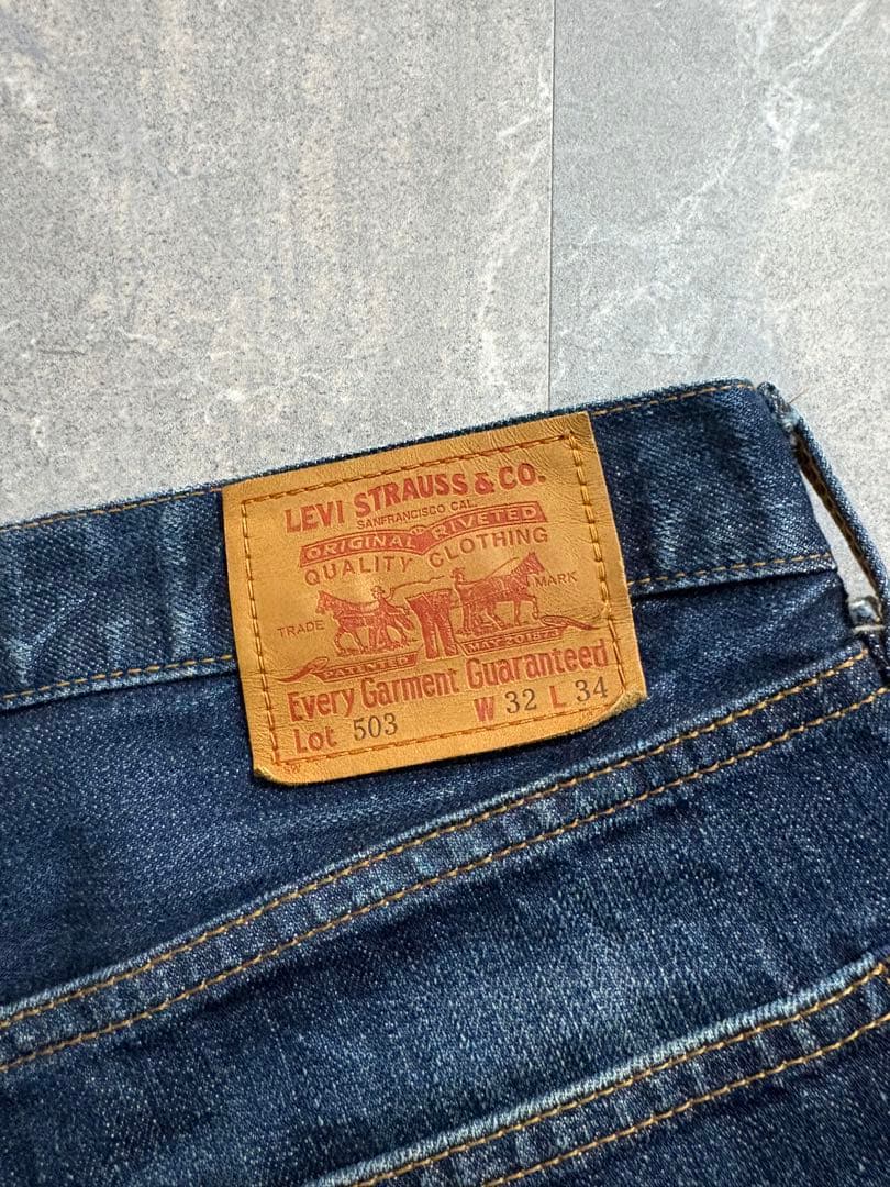 00s LEVI’S 503 wide denim pants W32