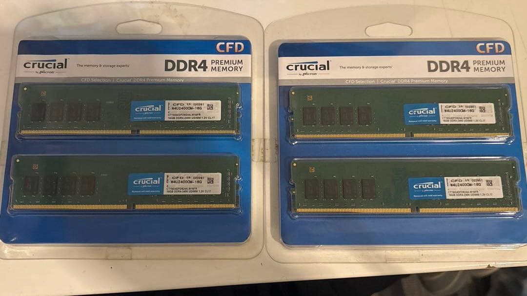 未開封 DDR4-2400 16GB×4