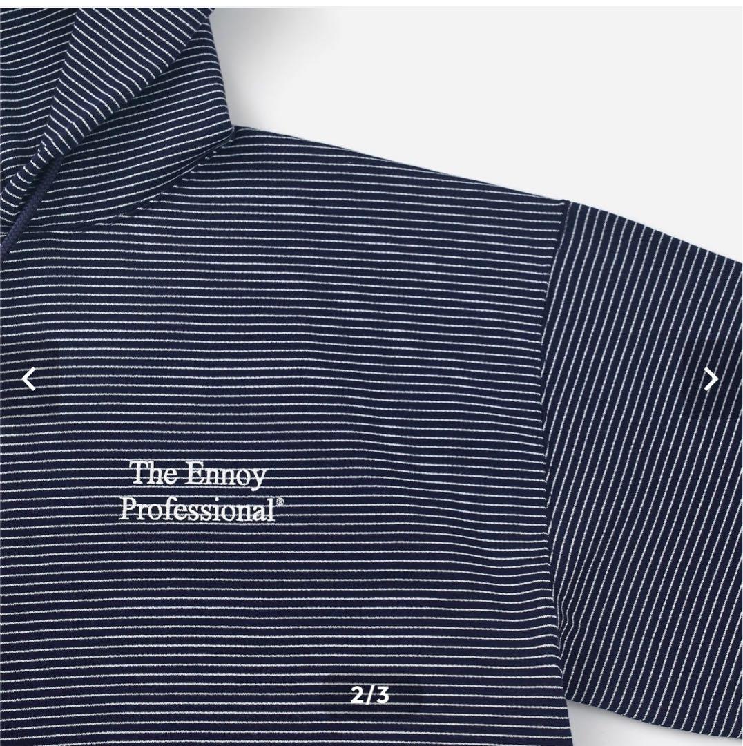 5*2様 ennoy エンノイBORDER HOODIE SWEAT (NAVY