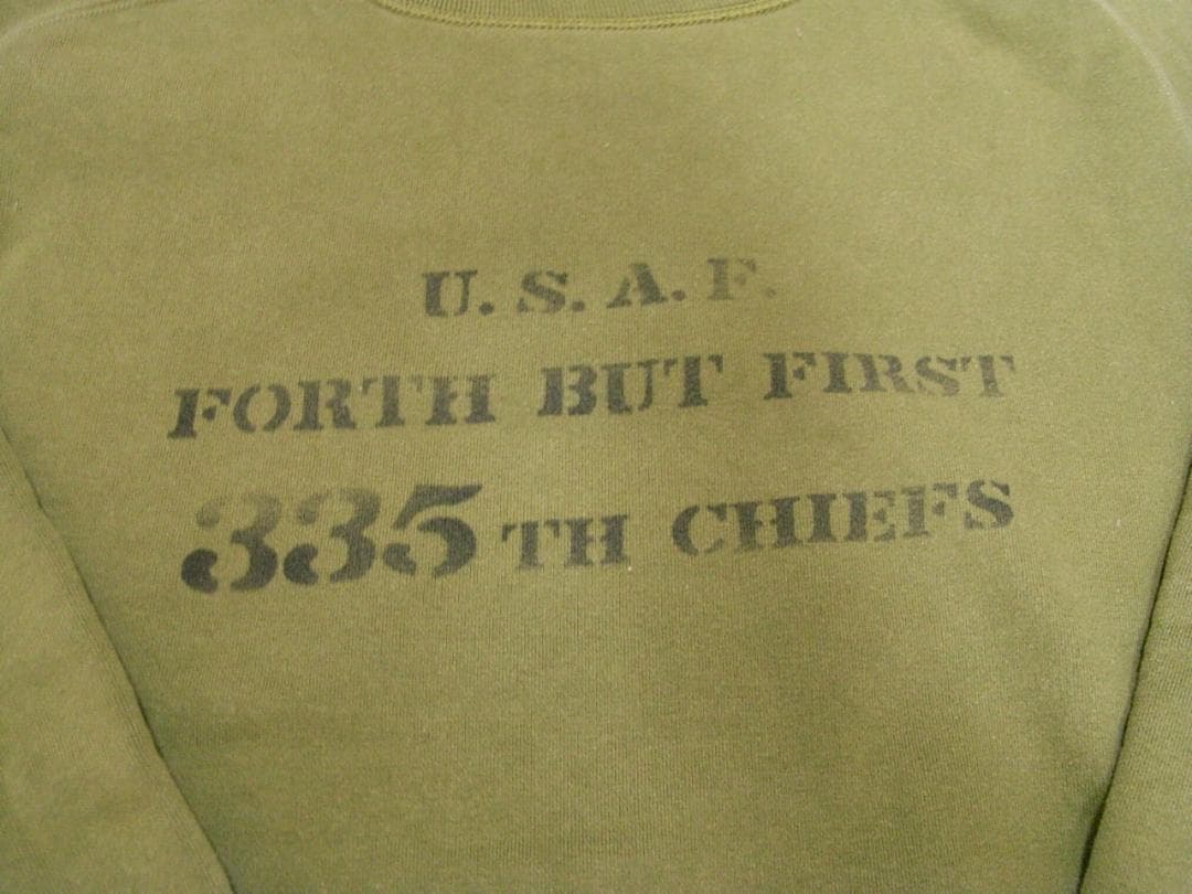 希少 バズリクソンズ　CHIEFS 335TH ミリタリースウェット xl