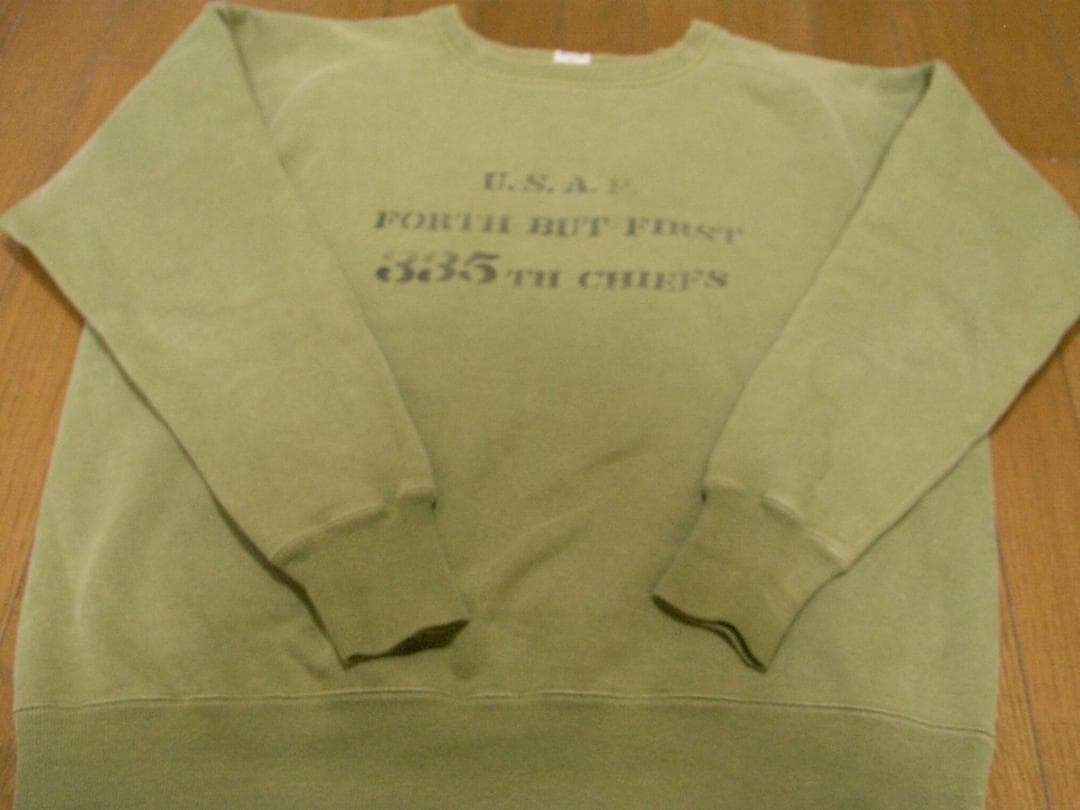 希少 バズリクソンズ　CHIEFS 335TH ミリタリースウェット xl