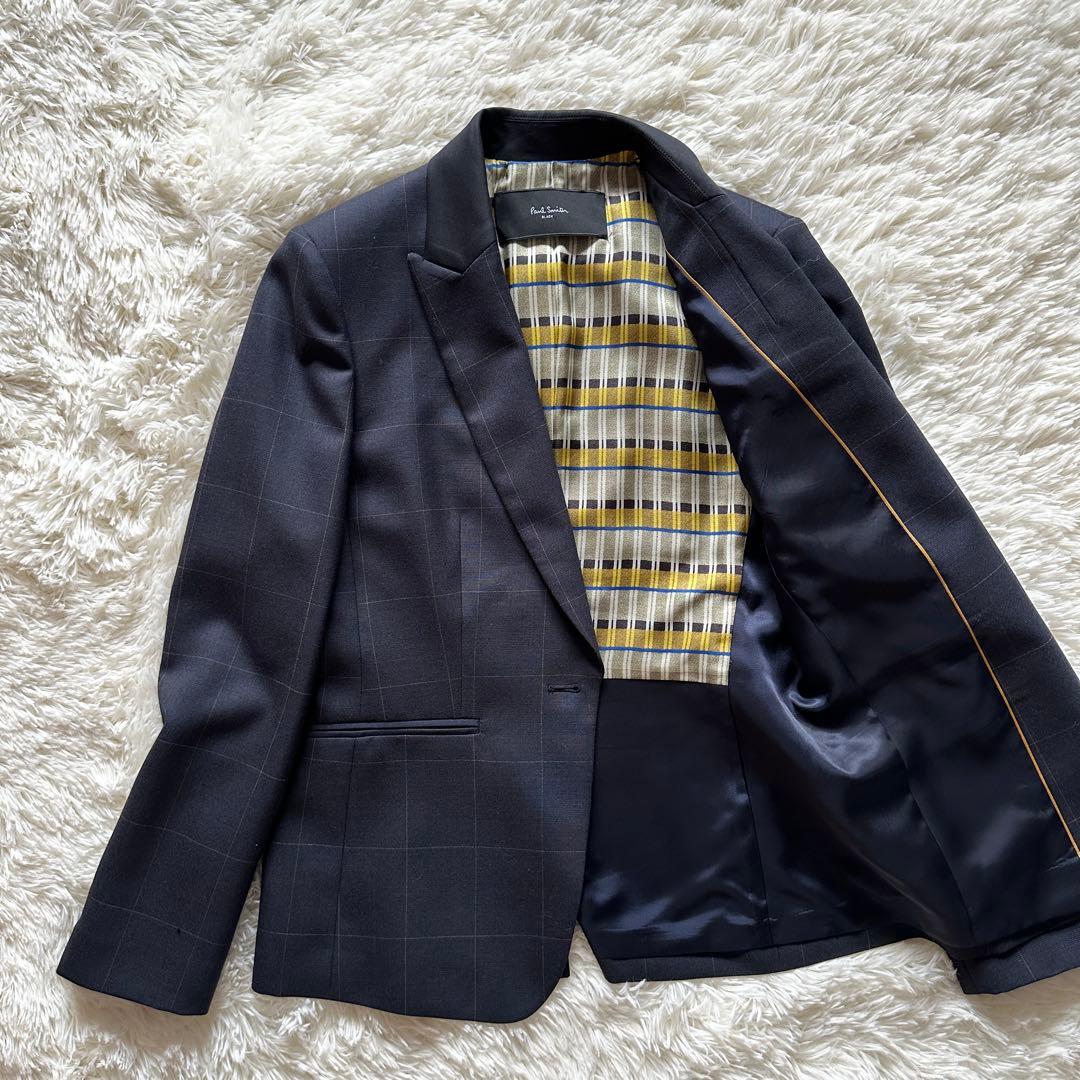 【未使用級】PaulSmith Black レディース スーツ チェック