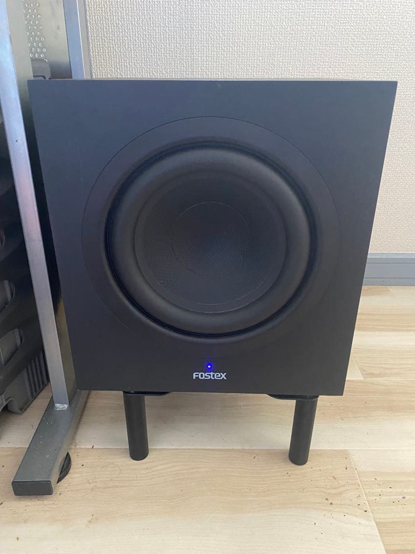 Fostex サブウーファー ブラック Pm-sub8 専用スタンド付き