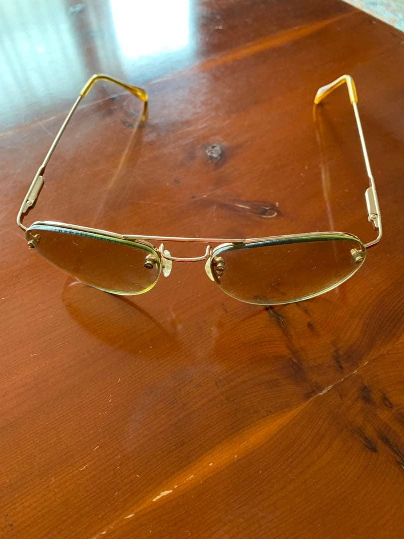 STU S SY ゴールド メタルフレーム オーバルサングラス