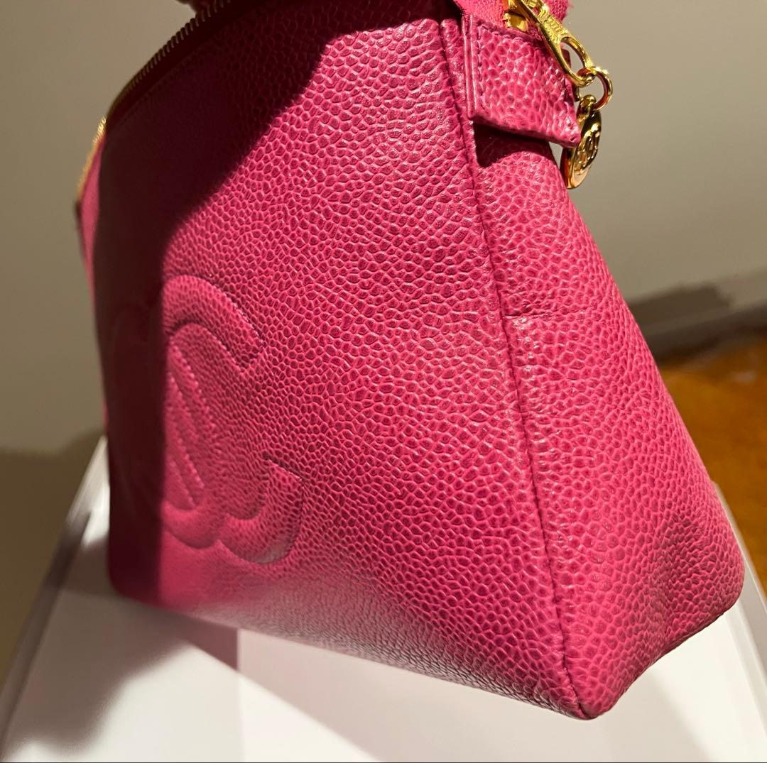 CHANEL ピンク　ポーチ