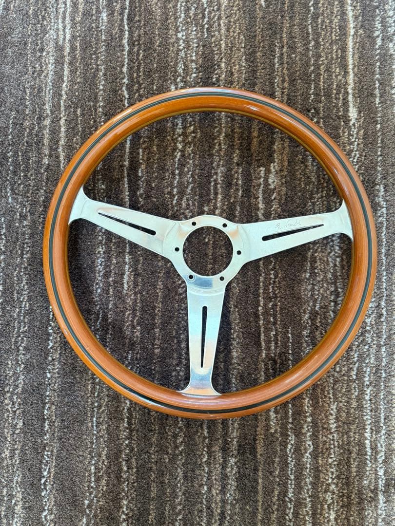 ナルディ　当時物　36パイ　32400 ウッド3スポークステアリング