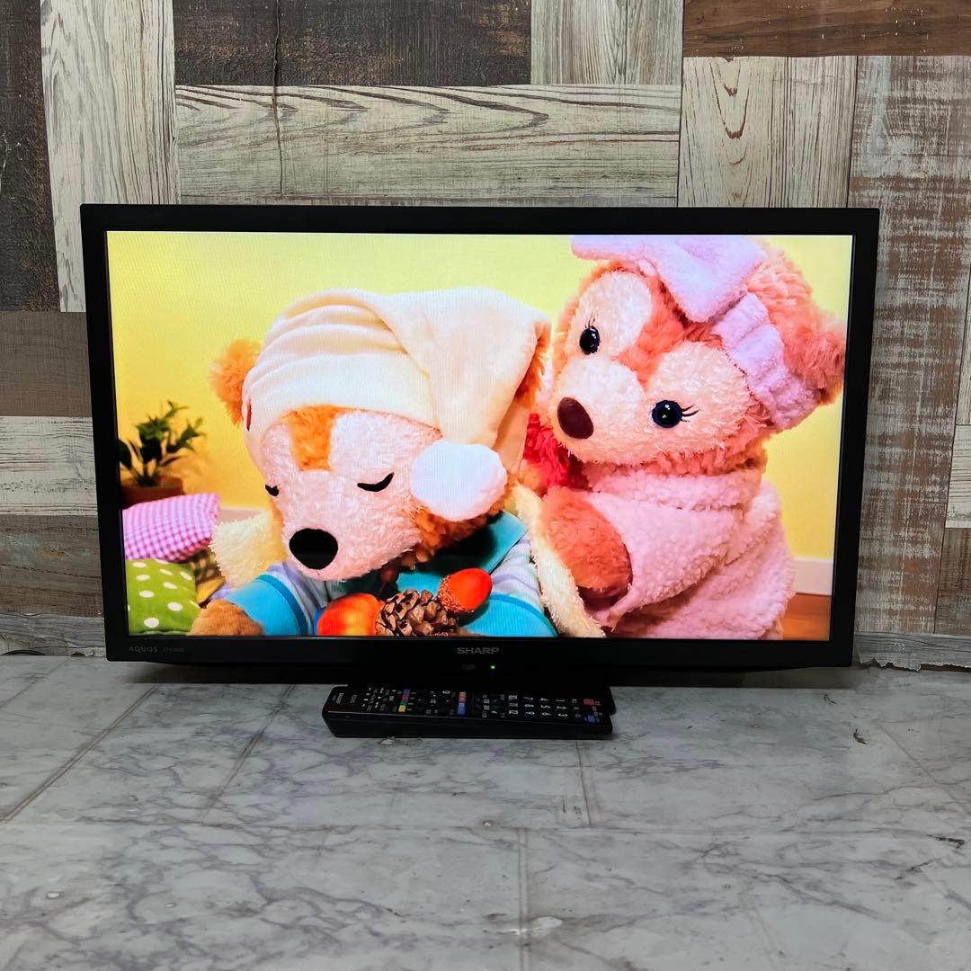 即日受渡❣️全国送料込半年前購入SHARP24V型外付HDD対応・裏番組録画対応