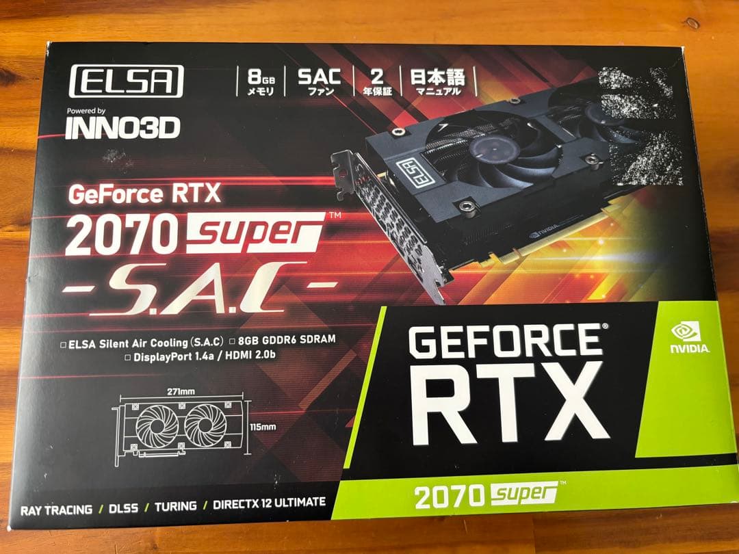 ELRA GeForce RTX 2070 super グラフィックボード
