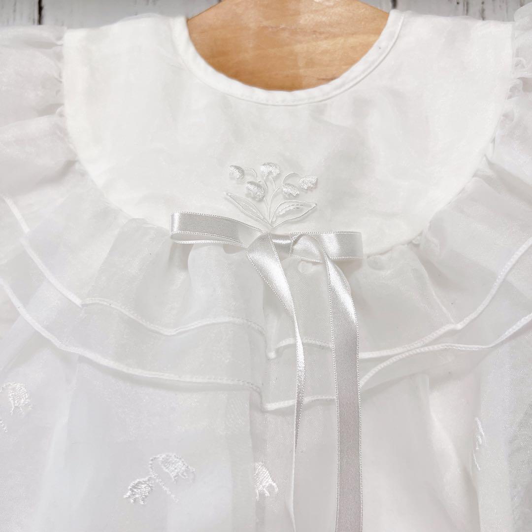 ファミリア すずらん刺繍ベビーセレモニードレス&帽子&ツーウェイオール