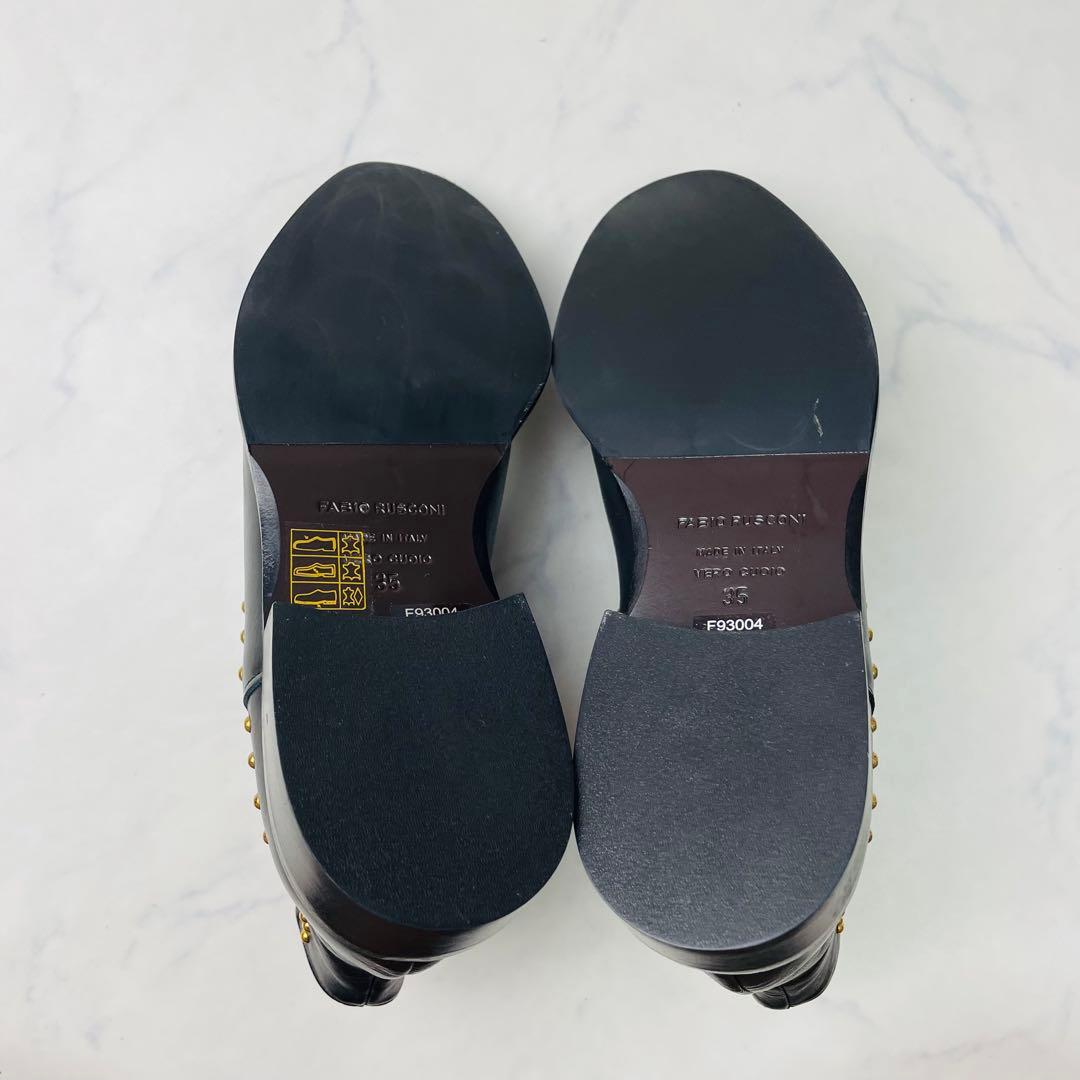 【試着のみ】FABIO RUSCONI サイドゴアブーツ 本革 35(22.5)