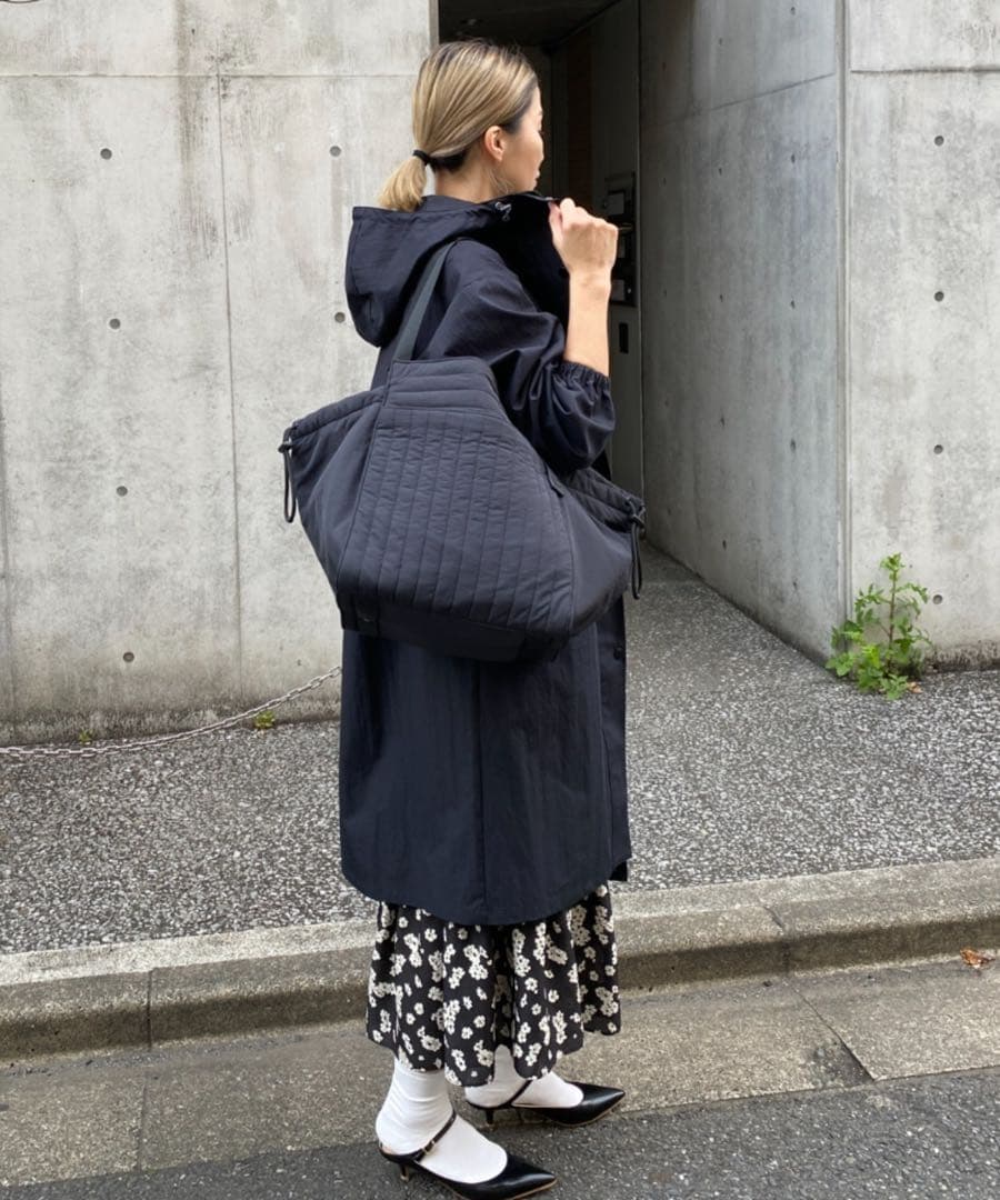 マザーズバック SOLPRESA キルティング ブラック