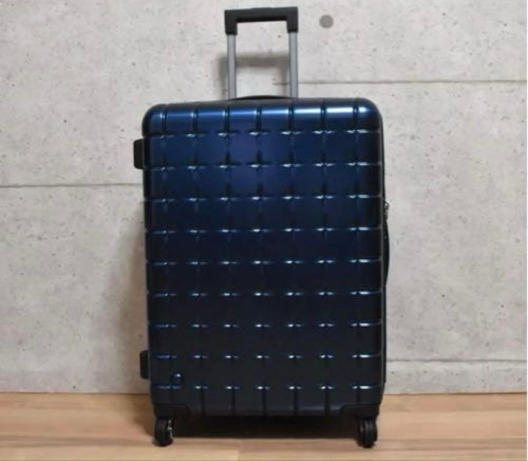 新品 プロテカ 360Ｔメタリック スーツケース 85リットル ネイビー