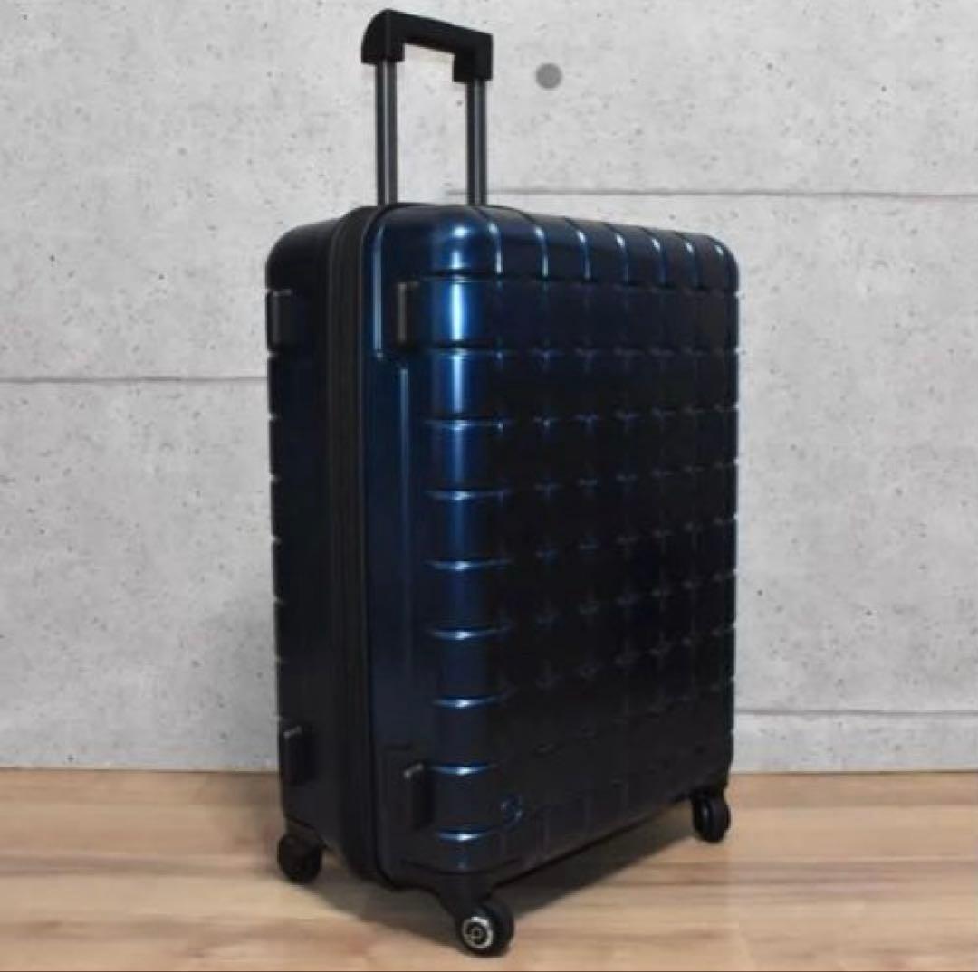 新品 プロテカ 360Ｔメタリック スーツケース 85リットル ネイビー
