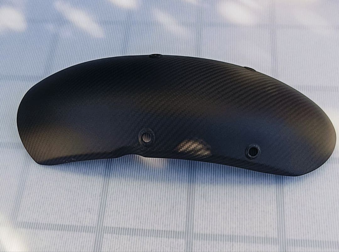 カワサキ Z900RS カーボンフロントフェンダー 綾織り艶消し speedra