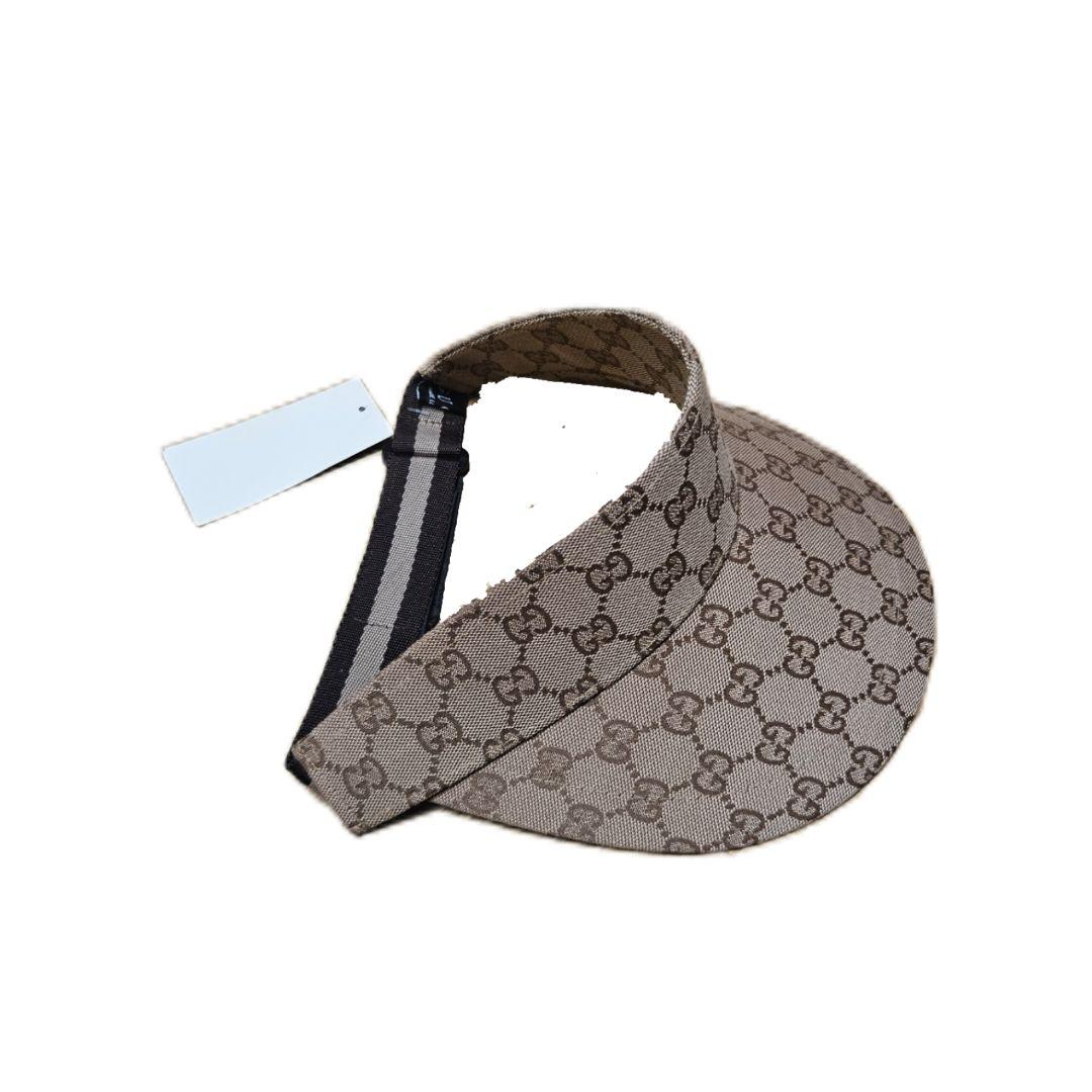 GUCCI ベージュ GGパターン サンバイザー ユニセックス 新品タグ付き