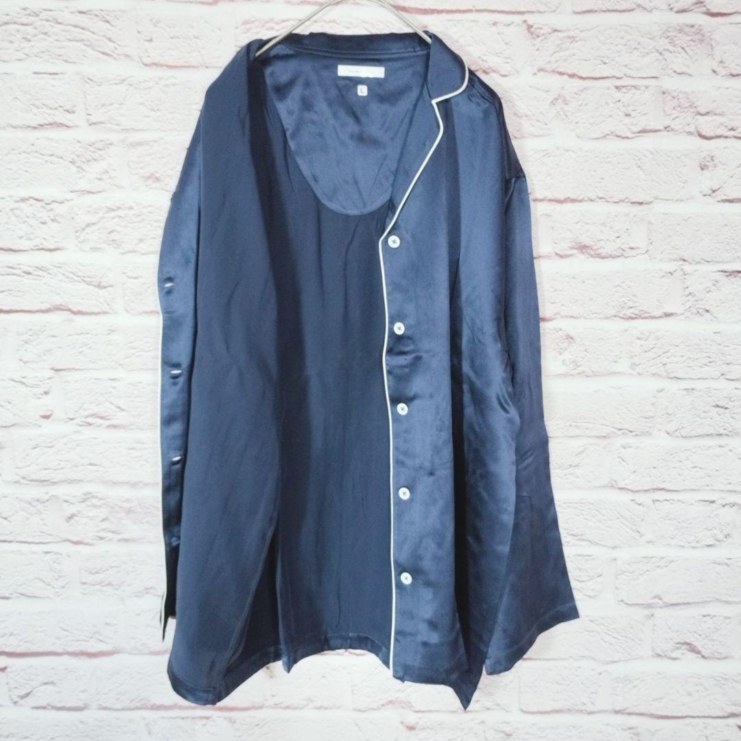 A13/グンゼ【L】パジャマ KaiminNavi快眠ナビ シルク100%