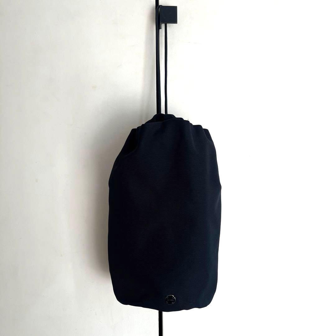 THE ROW ザロウ　ナイロン ドローストリングポーチ　黒