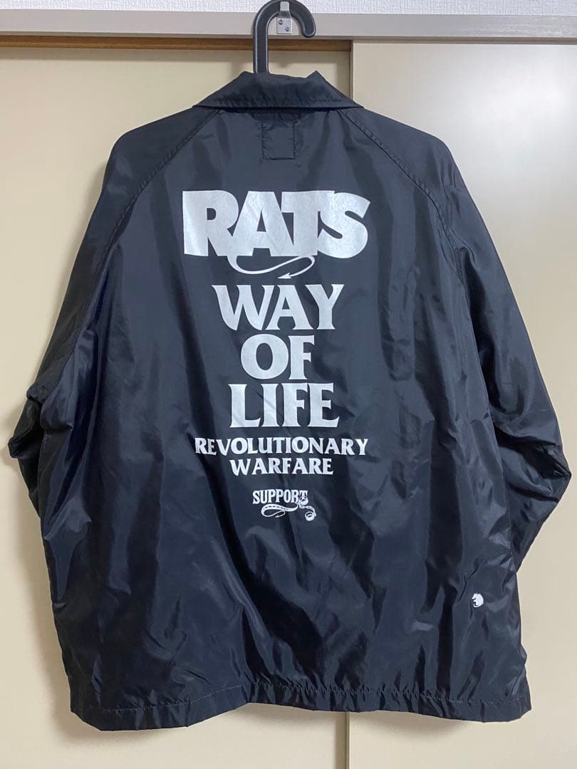 RATS ブラック ナイロンジャケット Lサイズ
