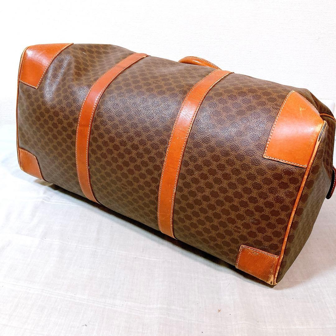 774 セリーヌ　マカダム　トリンオフ　ボストンバッグ　brown