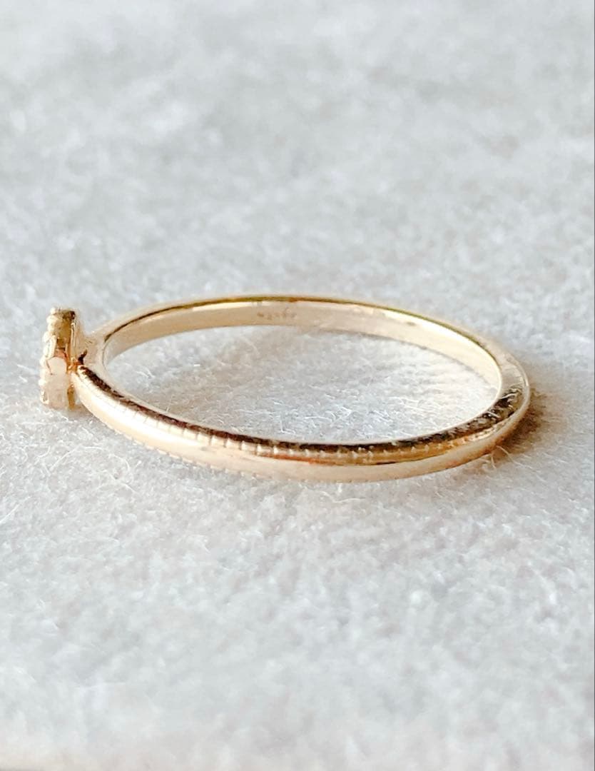 ageteアガット 9号 7粒 0.03 ダイヤモンド K10 ゴールド リング