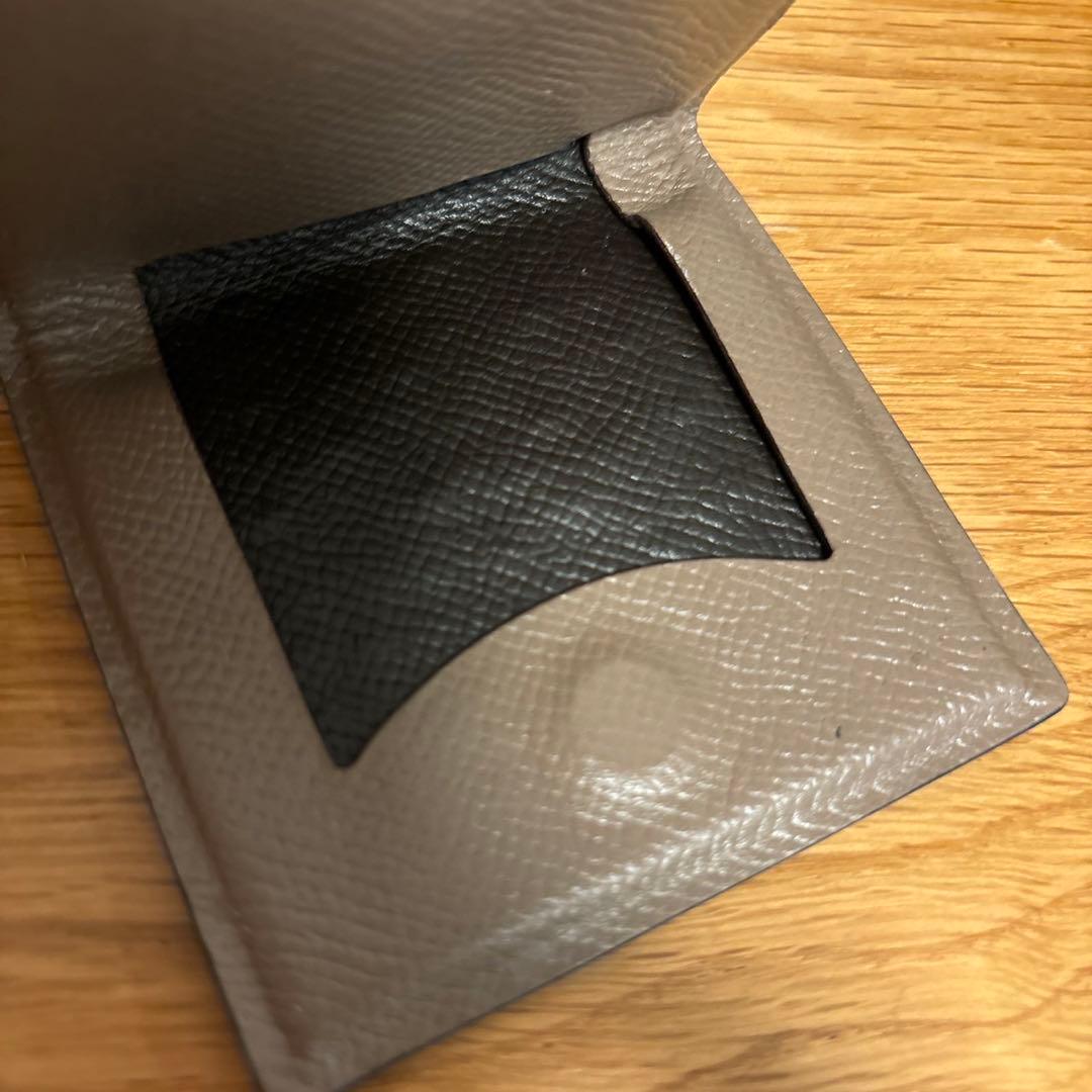 T.MBH 葉合せ　ケース　象革　ネイビー