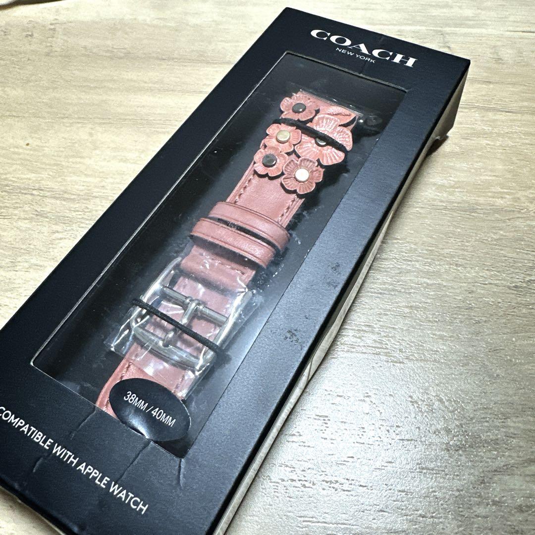 新品未使用COACH　ティーローズ　アップルウォッチ 38MM/40MM