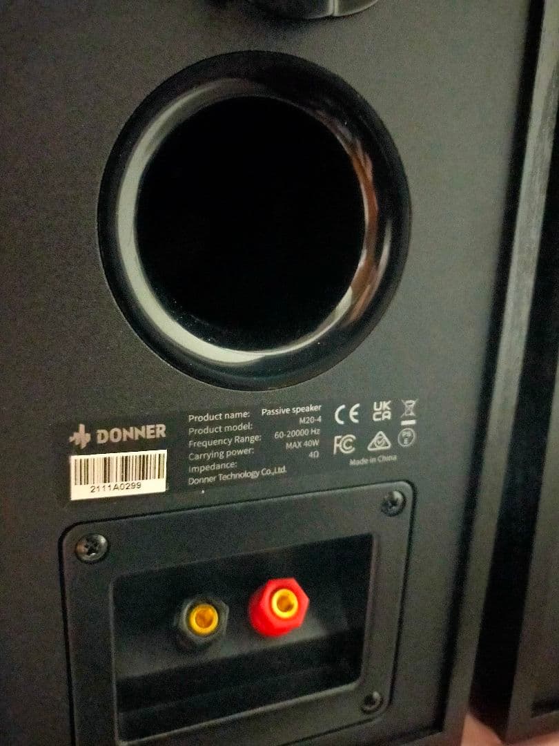DONNER M20-4 ブックシェルフ スピーカー ペア サランネット付き