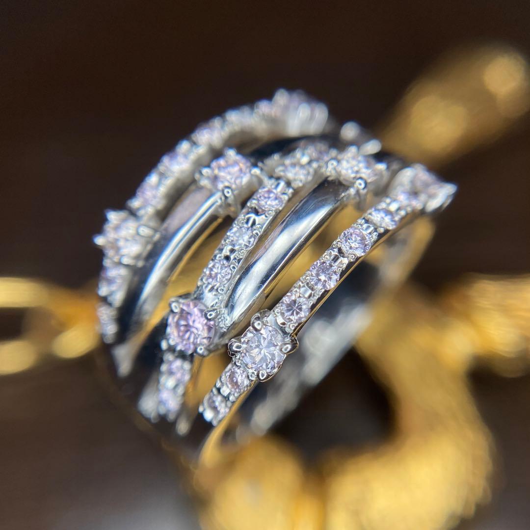 『専用です』天然無処理 ピンクダイヤモンド 計0.57ct K18WG