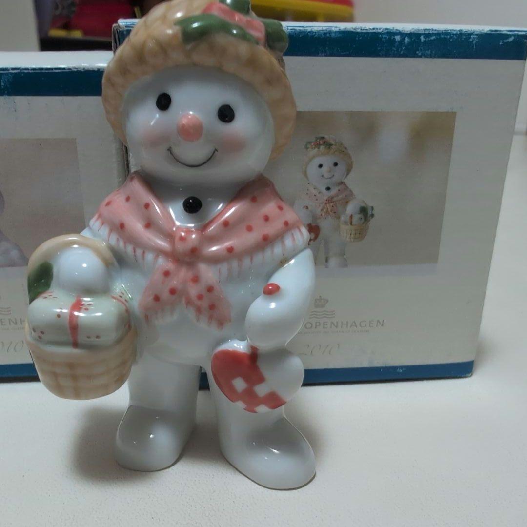 ロイヤルコペンハーゲン スノーマン 2010 フィギュリン 父母子3体セット