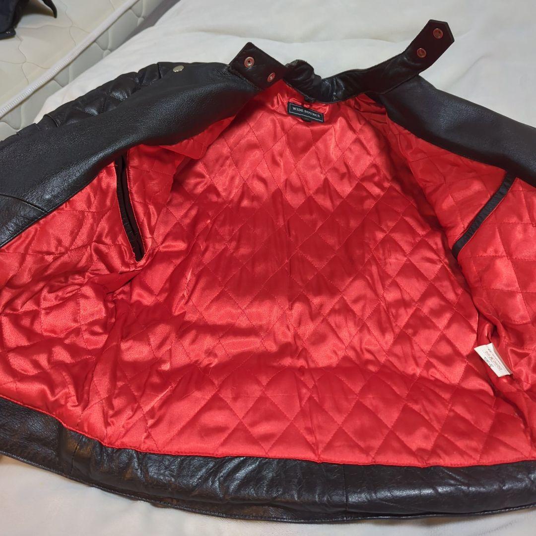 ！サダヲ様！！WIDE SOURCE　 レザージャケット　ライダース　LL