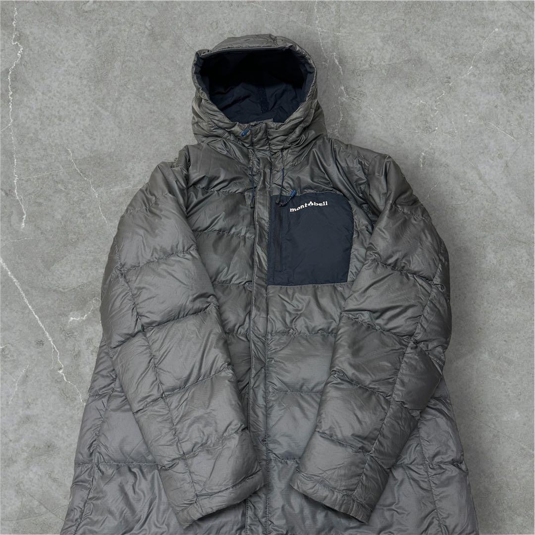 mont-bell コロラドコート リバーシブル ダウンコート ネイビー×グレー