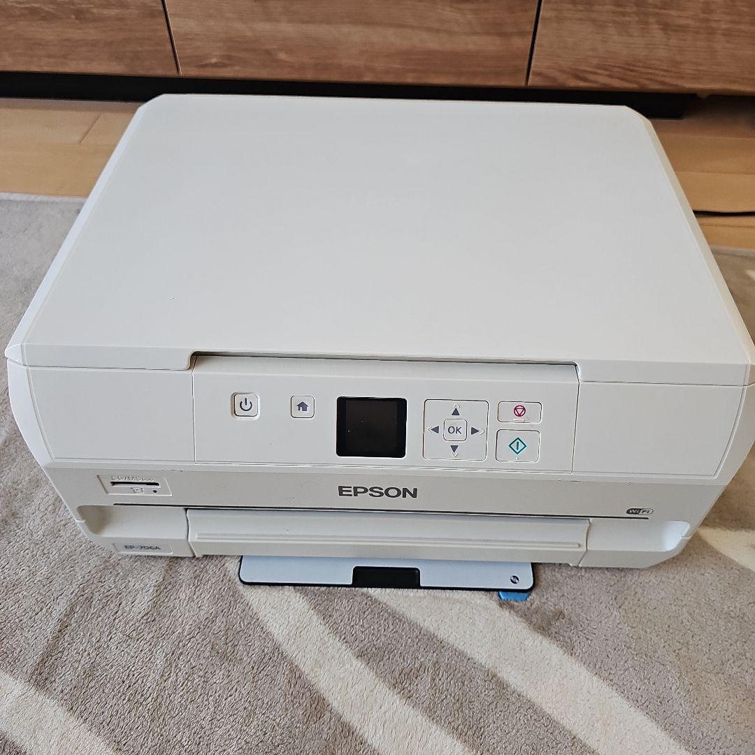 EPSON EP706A ジャンク品　純正インク6本付