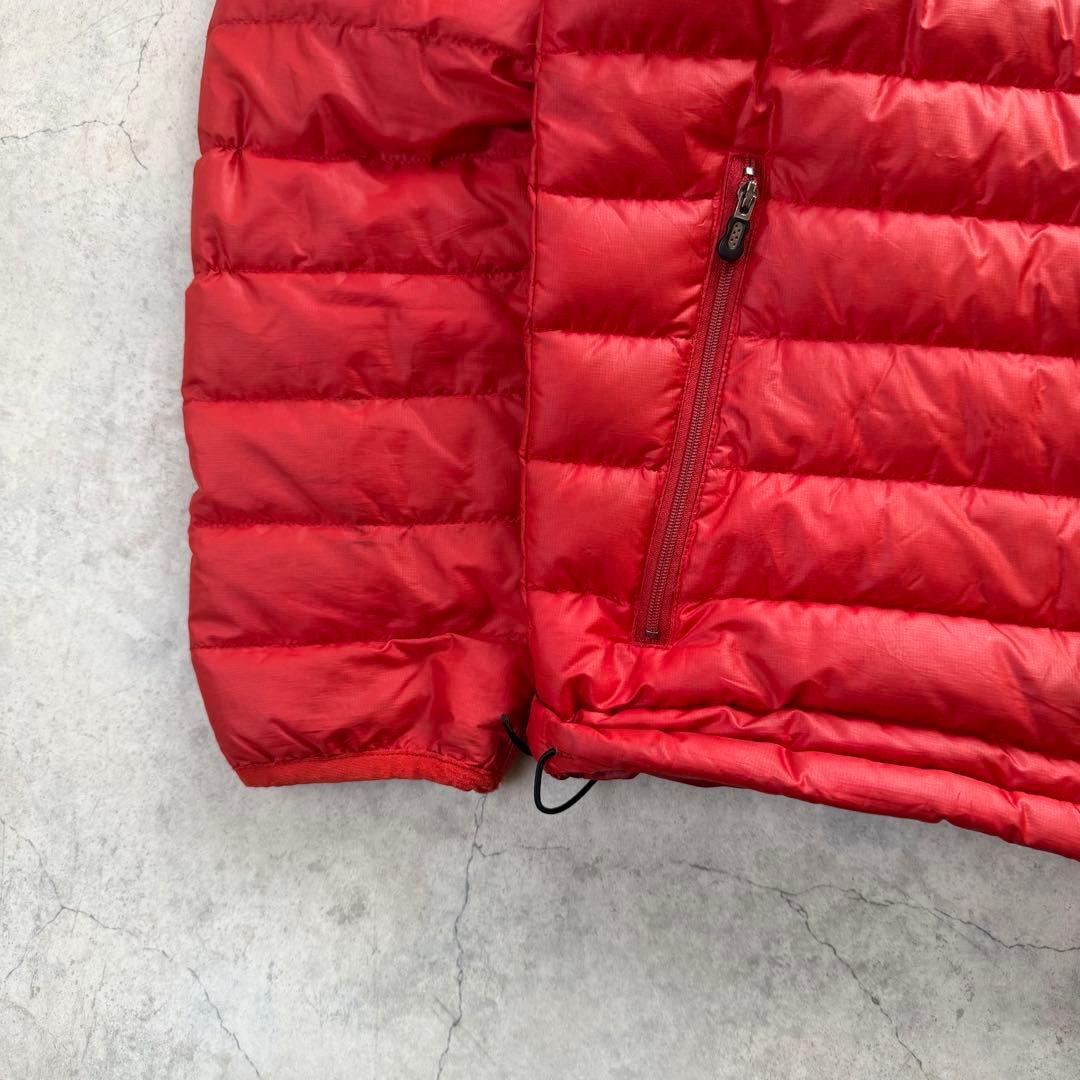 Patagonia パタゴニア ライトダウンジャケット ロゴ 赤