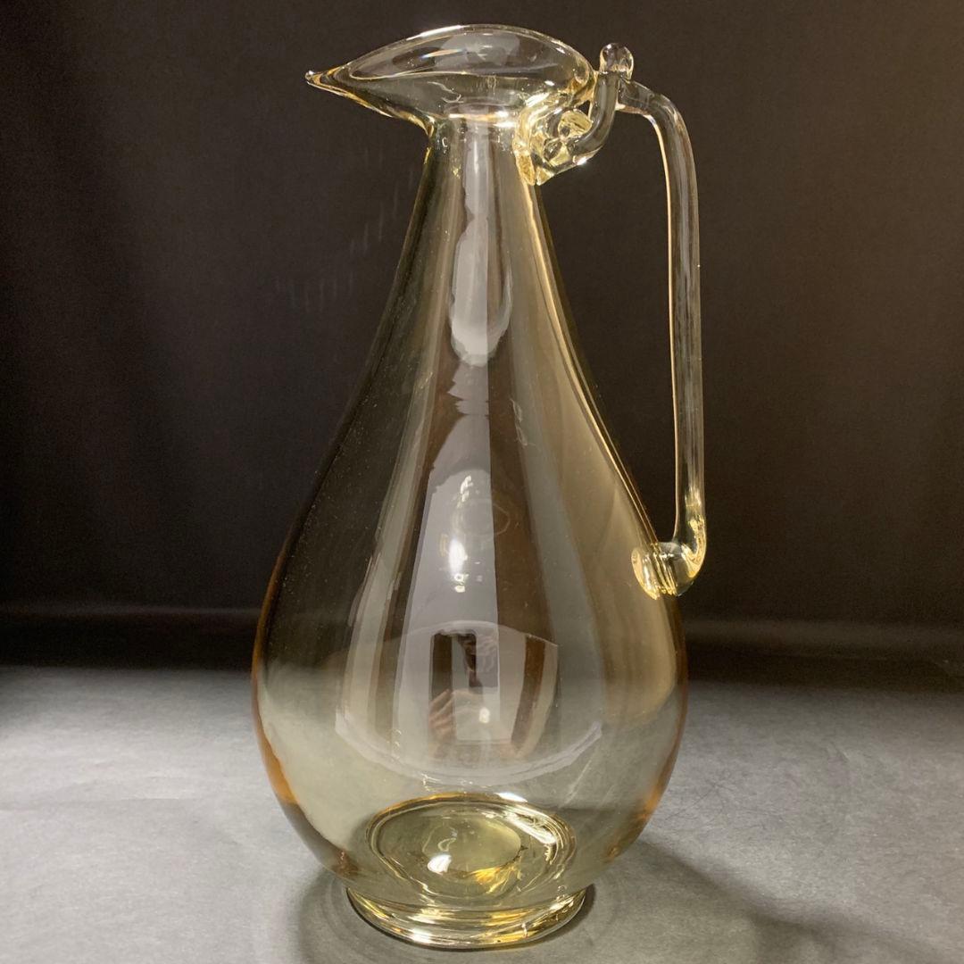 由水常雄 正倉院ガラス器模 白瑠璃水瓶 水注 水差し 飾壷 合箱